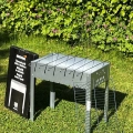 Holzkohlegrill mit 6 Spießen - Grillrost