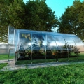 Polycarbonat Gewächshaus 4 Meter Länge, 3 Meter Breite
