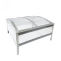 Frühbeet 100x93x38 cm mit automatischem Öffner Polycarbonat Stegdoppelplatten