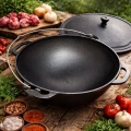 Kasan Gusseisen 12l mit Gusseisernem Deckel