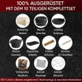 Dutch Oven Set 10 mit Pfanne, Saucentopf und Zubehör in Holzkiste