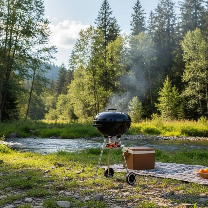 Direktes Grillen im Kugelgrill sorgt dafür, dass das Grillgut direkt über der Hitzequelle