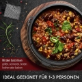 Dutch Oven Set mit Pfanne, Saucentopf und Zubehör in Holzkiste tlg.10
