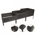 Hochbeet aus Metall (Treppe) (graphit) RAL 7016