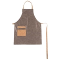 Grillschürze Lederimitat braun